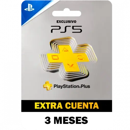 PSN PLUS EXTRA 3 MESES CUENTA PRINCIPAL PS4